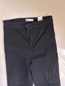 High Waist Black Skinny Jeans