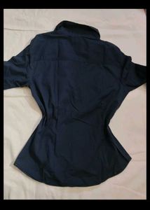 Classic Navy Blue Button-Up Shirt
