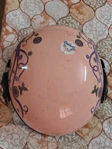 Pink Scooter Helmet with Visor