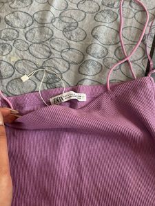 Lilac Ribbed Cami Top