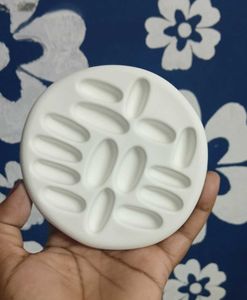 Unique White Ceramic Palette Dish