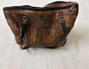 Patchwork Leather Hobo Bag