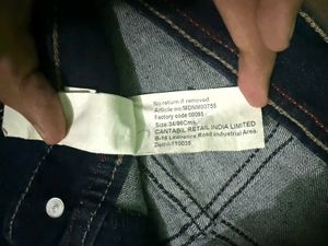 Cantabil Men's Navy Blue Jeans