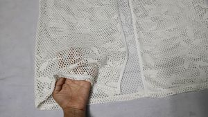 White net Jacket and Boho Print Wide Leg Pants