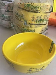 Yellow Melamine Serving Bowl