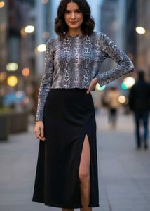 ZARA Snake Print Top