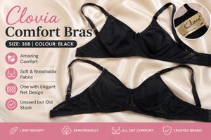 Clovia Black Comfort 2 Bras | Unused
