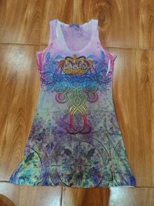 Punk Crown Graphic Tank Top