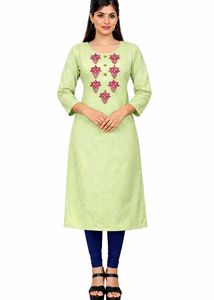 pista green colour kurti