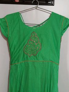 Elegant Green Anarkali Gown