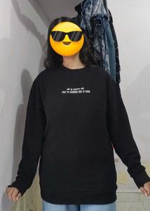 Black Graphic Sweatshirt