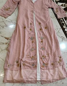 Pink handwork abaya🩷