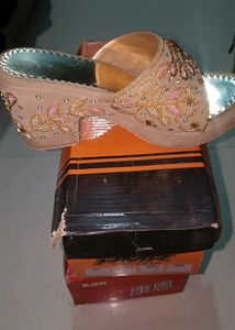 Embellished Wedge Sandals