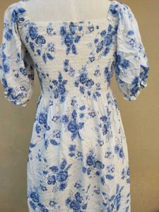 Blue Floral Maxi Dress