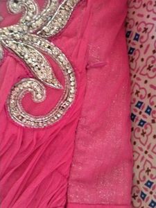 Stunning Pink Embellished Kurta