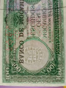 Mocambique 100 Escudos Note 💶UNC Old Issue, Rare