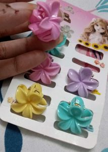 Cute Flower Claw Clips set of 12