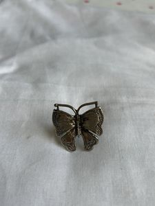 Silver Butterfly Statement Ring