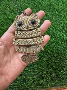 Vintage Owl Pendant Necklace