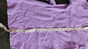 Lilac Ribbed Button-Up Sweater