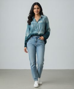 Tie-Dye Button-Down Shirt