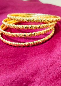 Set of 4→ 1gm Gold Bangles