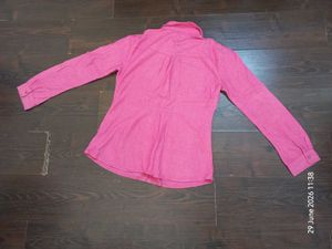 Pink Button-Up Long Sleeve Shirt
