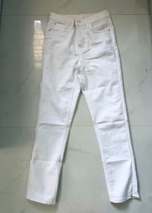 Classic White Denim Jeans