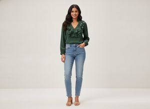 ZARA ruffle top
