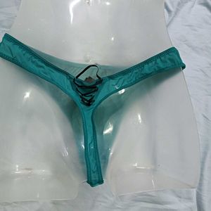 Emerald 🤎Green &amp; Black Lace Thong