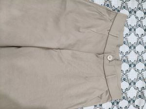 Stylish Beige Wide-Leg Pants