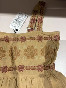 Bombay Paisley Tan boho Top