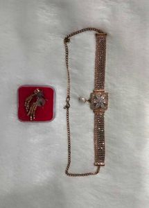 Stunning Rose Gold Choker &amp; Earring Set