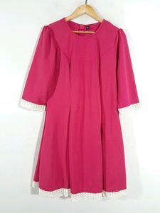 Rose Pink Western Dress  (Women's)