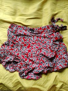 Zara Floral Print Skort