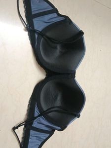 Elegant Blue Lace Bra and Panty Set