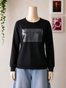 Black Crew Neck Sweatshirt