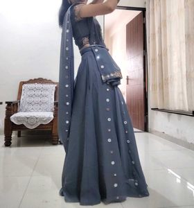 Navratri special Classy Mirror Work Lehanga Choli