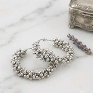 Chunky Ball Hoop Earrings