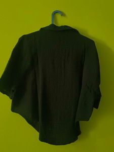 Chic Black Button-Up Shirt