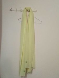 Light Yellow Embroidered Dupatta