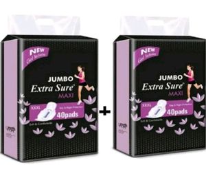 2 Pack 80 Pads Xxl Size Sanitary Pad