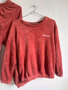 Cozy Velour Two-Piece Lounge Set