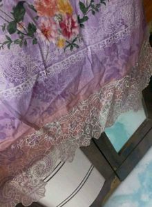 Beautiful Floral Print Pakistani Kurta set