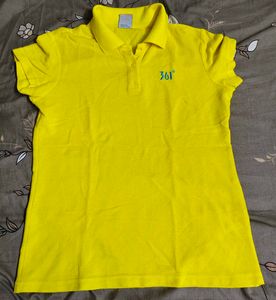 Bright Yellow Polo T-shirt 360 Degree brand