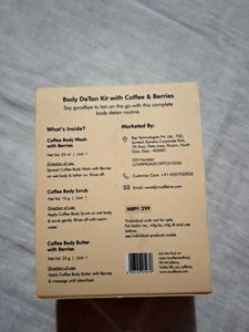 body detan mini kit with coffee and berries remove
