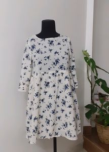 Floral Print Babydoll Dress