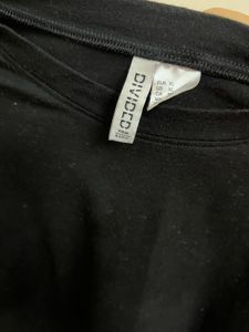 H&amp;m Black Crop Top