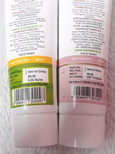 Mamaearth Multani face Wash And Vitamin C Cream