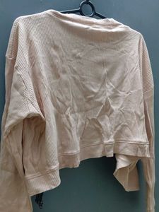 Pink Cropped Zip-Up Jacket